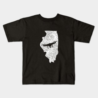 Illinois Drone Pilot Kids T-Shirt